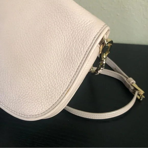 Tory Burch Britten Pale Pink Leather Crossbody Clutch Bag - Picture 4 of 15